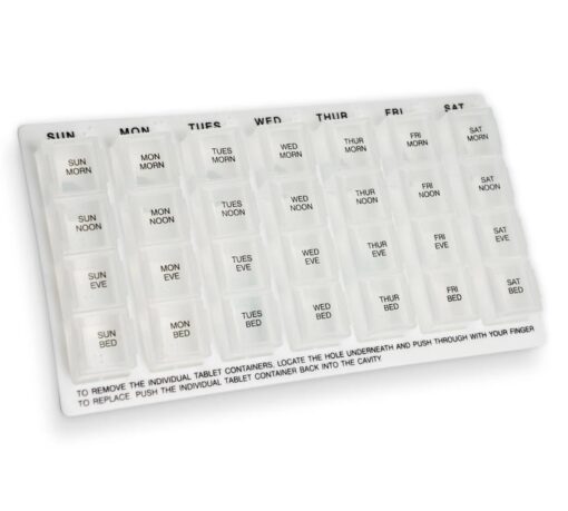 Organizator transparent, saptamanal, pentru medicamente - imagine 3