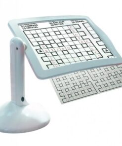 Lupa STAND de birou cu suport, iluminare LED, marire 3X, alba