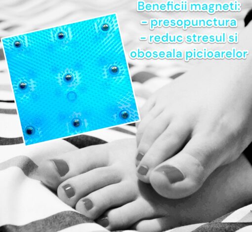 Set banda cu 2 fete pentru spalat si masaj + Covoras silicon cu magneti - imagine 2