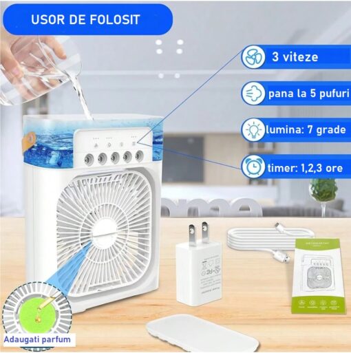 Ventilator cu nebulizator si lumina - imagine 2