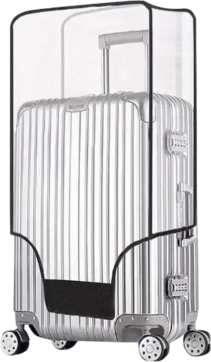 Husa de protectie transparenta pentru valiza, impermeabil, M sau L - imagine 8