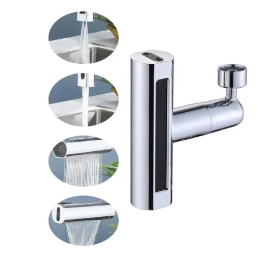 Adaptor-extensie rotativ pt. robinet, tip CASCADA, 4 tipuri de jet - imagine 13