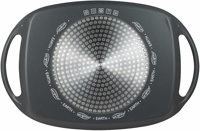 Gratar tip tava, San Ignacio Earth, aluminiu forjat, antiaderent, inductie, 36,9 x 24,6 cm - imagine 2