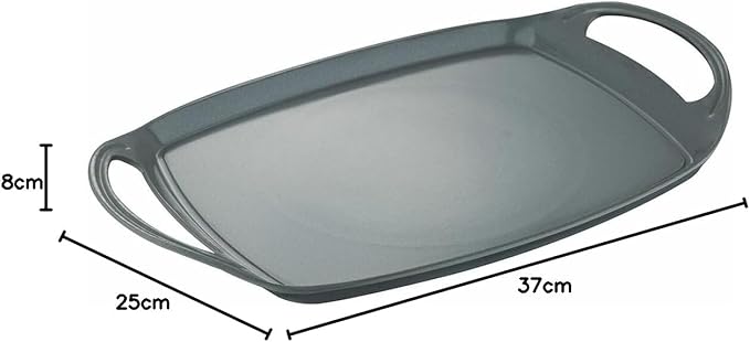 Gratar tip tava, San Ignacio Earth, aluminiu forjat, antiaderent, inductie, 36,9 x 24,6 cm - imagine 5