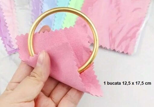 Laveta impregnata pentru curatat si polishat aur TT, 12.5x17.5 cm - imagine 2