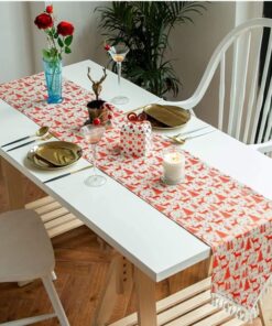 Runner (traversa) XMAS cu reni, 33x180 cm