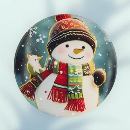 Suport ceramic rotund cu pluta pentru pahare, XMAS