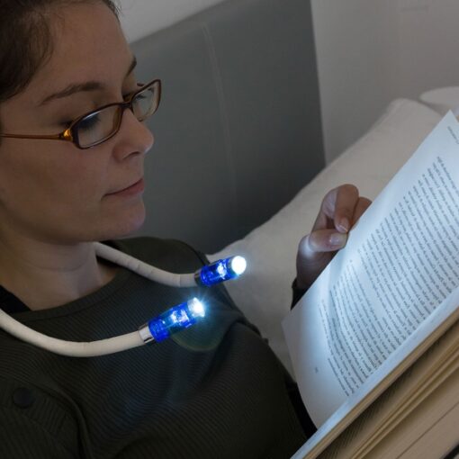 Lampa dubla si flexibila pentru gat