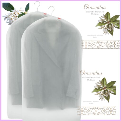 Set 2 huse anti-molii pentru haine, 60X120 cm, Osmanthus arbore japonez