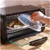 Capac Protector Microunde Universal 24.5 cm – Anti-Stropire, PP Fara BPA, Cu Orificii Abur, Reutilizabil, Transparent