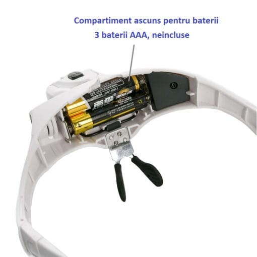 Ochelari cu 5 lupe si led - imagine 4