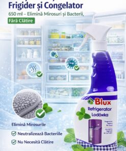 Solutie curatare frigider si congelator BX 650 ml – elimina mirosuri si bacterii, fara clatire