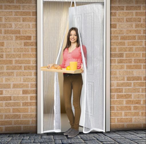 Plasa Anti-Tantari cu magneti pentru usa, 220 x 100 cm - imagine 5