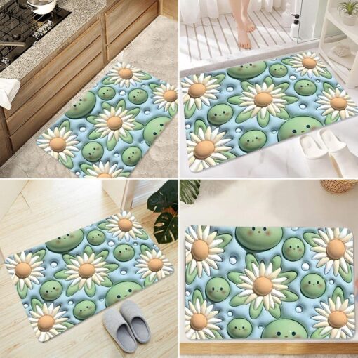 Covoras 3D moale si absorbant, pentru bucatarie, baie, casa - imagine 2
